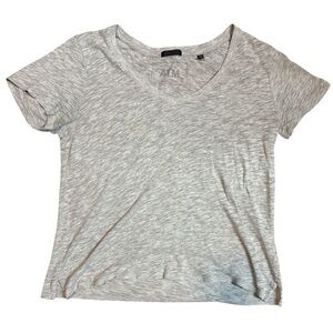 ATM Anthony Thomas Melillo Cotton V-Neck T-Shirt Heather Grey